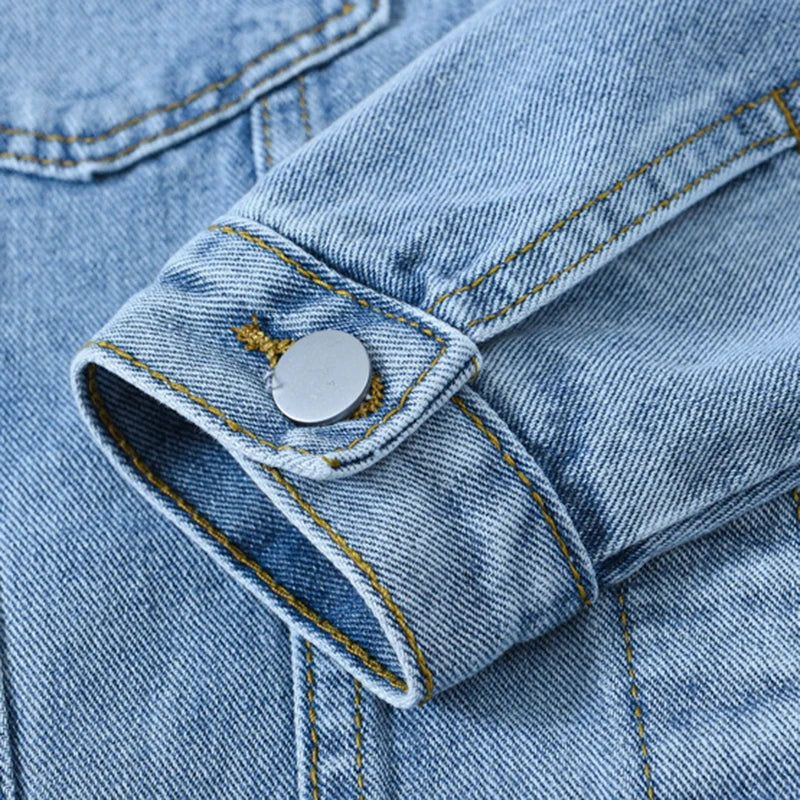 Jeans Jacket Women 2022 NEW Spring Coat Vintage Loose Denim Jacket Outerwear Autumn Chic Ladies Jackets S-5XL