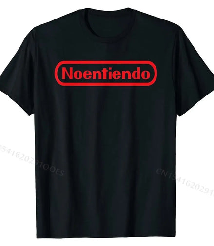 No Entiendo Shirt, Funny Gamer's Shirt For Spanish Speakers T Shirts Casual On Sale Cotton Tops Shirts Camisa for Men