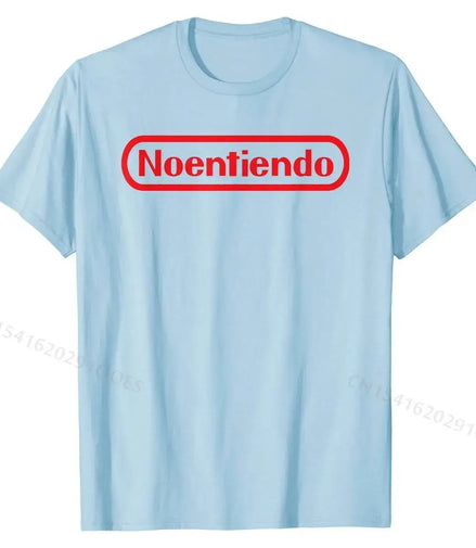 No Entiendo Shirt, Funny Gamer's Shirt For Spanish Speakers T Shirts Casual On Sale Cotton Tops Shirts Camisa for Men