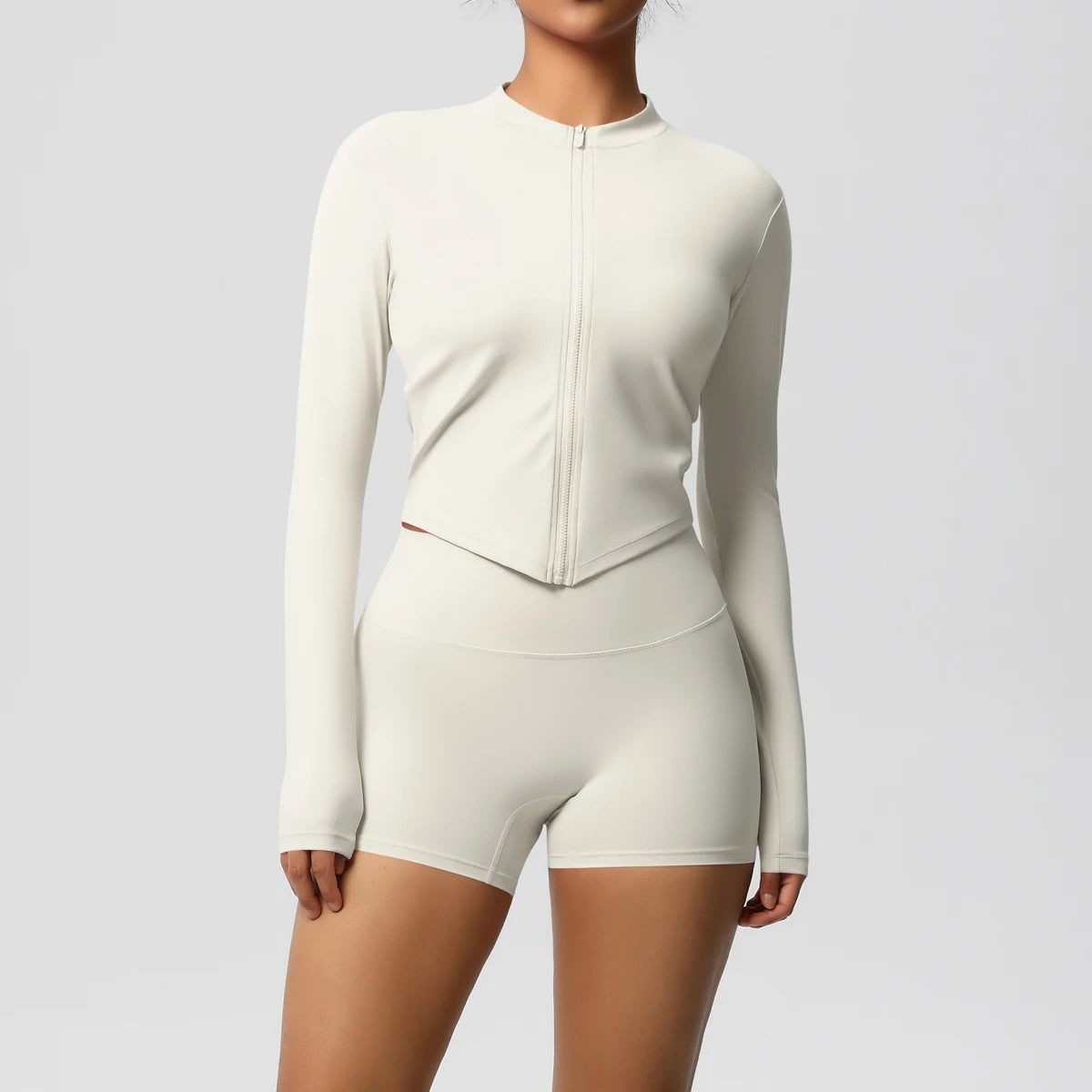 2 Pieces Yoga Set Fitness Jacket Workout Set Sportswear Women Gym Clothes Long Sleeve Crop Top High Waist Leggings Sports Suit