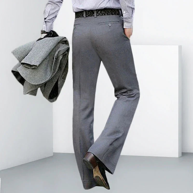 Social Tailoring Tressed Trousers for Men Slim Fit Man Suits Pants Plus Big Size Business Luxury Thin Casual Elegant Dress Cheap