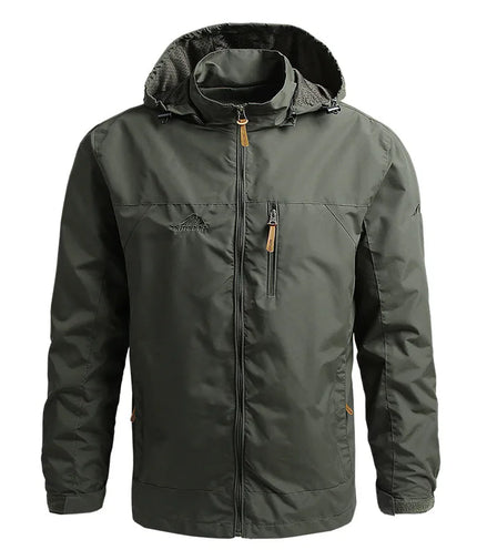 Windbreaker Men Tactical Jacket Waterproof Outdoor Hooded Coat Sports Military European Size S-5XL Field Climbing Thin Outwear