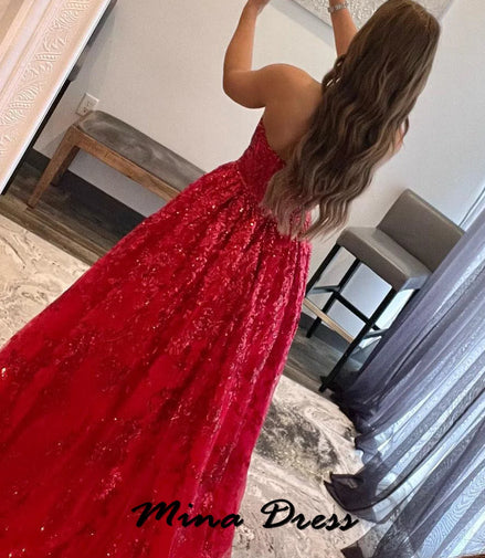 Mina Customized Backless Elegant Evening Dresses 2024 Luxury Applique Elegant Womens Party Dresses for Special Occasions Dress