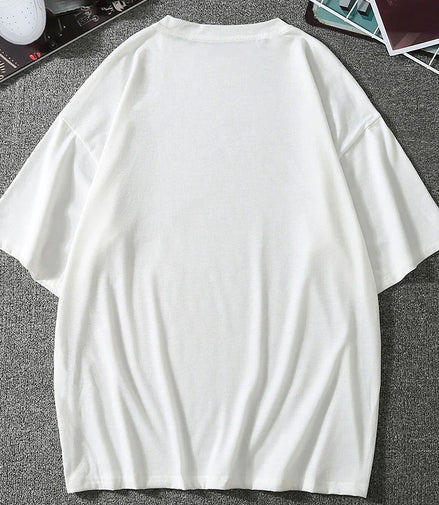 Men Tshirts Graphic Streetwear Hip Hop Goth Summer Y2K Print Harajuku Short Sleeve Cotton Tops Tees Oversized T-Shirt Clothing