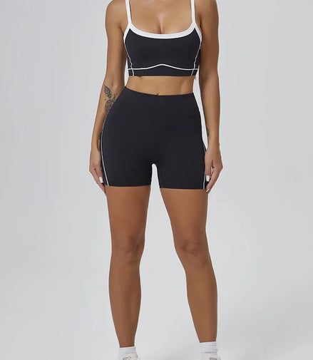 Seamless Yoga Sets Sports Fitness High Waist Hip-lifting Flared Pants Backless Bra Suits Workout Gym Leggings Sets for Women