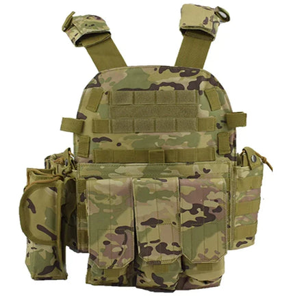 6094 Military Tactical Vest Body Armor Combat Army CS Gear Hunting Plate Carrier Airsoft Accessories Wargame Pouch Molle Vest