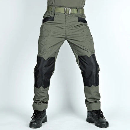 Tactical Work Pants Mens Outdoor Waterproof Cargo Trousers Multi-pocket Wear-resistant Summer Breathable Workout Casual Pants