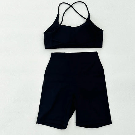 Yoga Set Sport Shorts And Tops Fitness Sports Suits Gym Clothing Yoga Bra Seamless Leggings Running Women Tops Pant