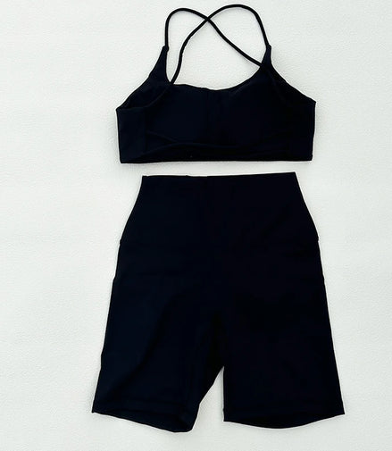 Yoga Set Sport Shorts And Tops Fitness Sports Suits Gym Clothing Yoga Bra Seamless Leggings Running Women Tops Pant