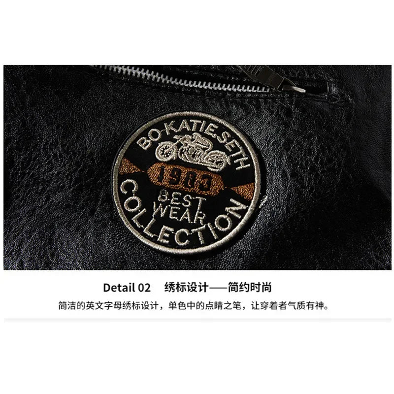 Leather Jacket Roupas Masculinas Autumn Winter Parkas Wind-Resistant Comfortable Top Quality Oversize 5XL Men Clothing Outwear