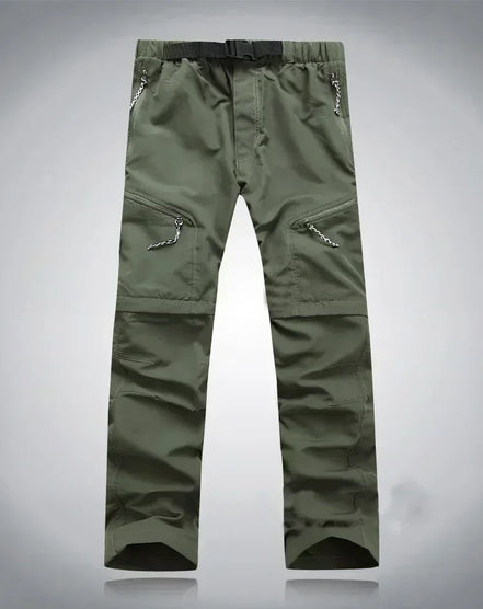 Tactical Pants for Men Quick Drying Women Cargo Pants Waterproof Climb Trekking Camp Work Pants Detachable Stretch Shorts
