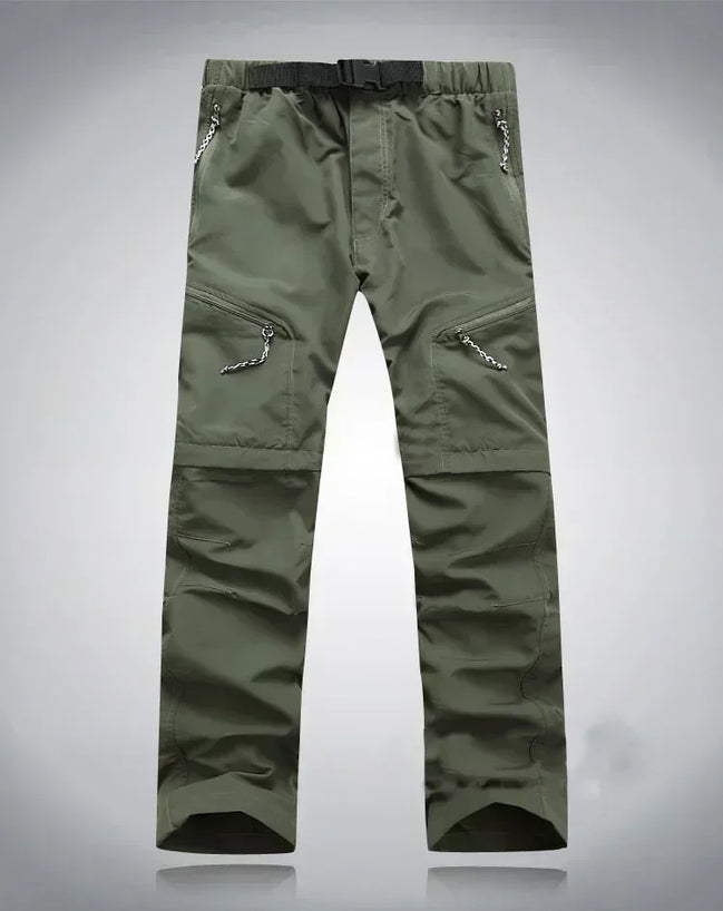 Tactical Pants for Men Quick Drying Women Cargo Pants Waterproof Climb Trekking Camp Work Pants Detachable Stretch Shorts