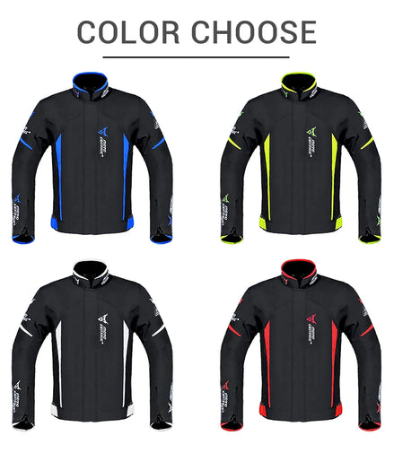 Waterproof Motorcycle Jacket + Pants Suit Summer Winter Body Armor Protective Gear Motocross Jacket Moto Protection Equipment