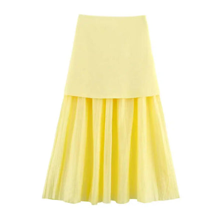 Fashion Knitted Sweater Pullover 2 Piece Set Women Summer Cardigan Knitwear Linen Skirt Suits European American Style Long Dress