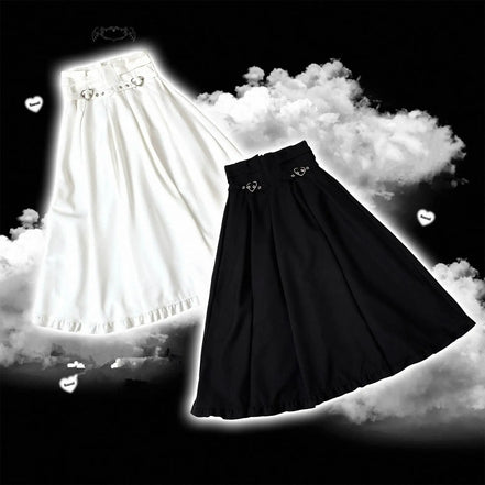 High Waist White Skirts for Women 2025 Faldas Mujer De Moda Japanese Jupe Tunic A-line Saia Ruffles Fashion Loose Cute Y2k Skirt