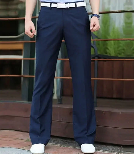 Social Tailoring Tressed Trousers for Men Slim Fit Man Suits Pants Plus Big Size Business Luxury Thin Casual Elegant Dress Cheap