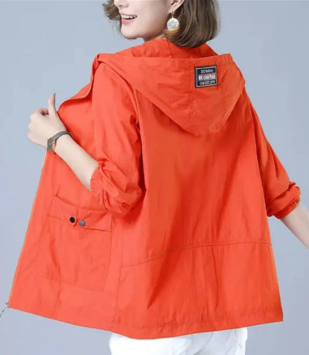 Women's Jacket 2025 New Summer Thin Coat Casual Windbreaker Female Sun Protection Jacket Basic Zipper Coat Tops