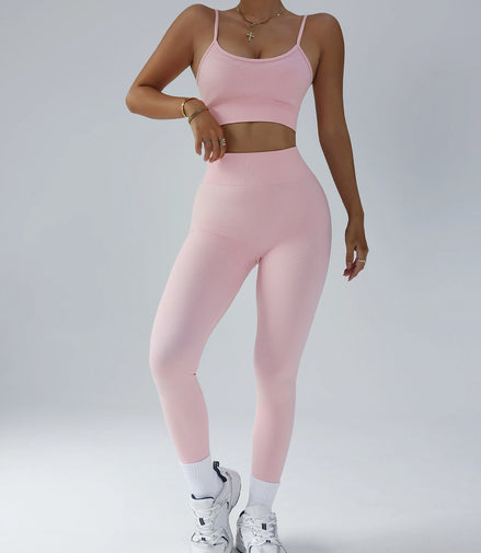 Gym Clothes Women 2 Pcs Yoga Set Breathable Sports Bra High Waist Leggings Women's Tracksuit Sportswear Fitness Suit Activewear