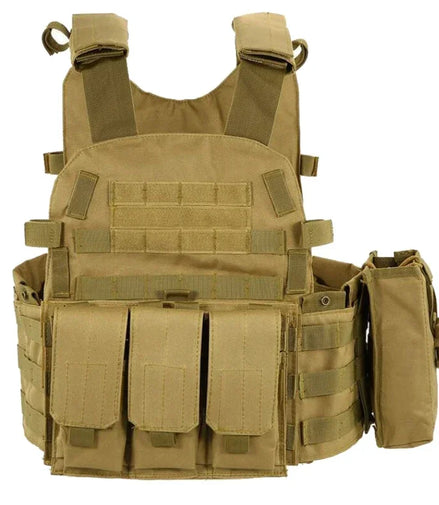 6094 Military Tactical Vest Body Armor Combat Army CS Gear Hunting Plate Carrier Airsoft Accessories Wargame Pouch Molle Vest