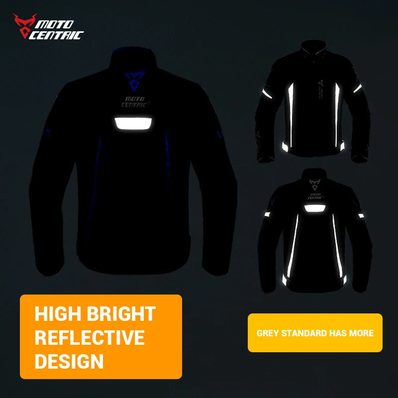 Waterproof Motorcycle Jacket + Pants Suit Summer Winter Body Armor Protective Gear Motocross Jacket Moto Protection Equipment