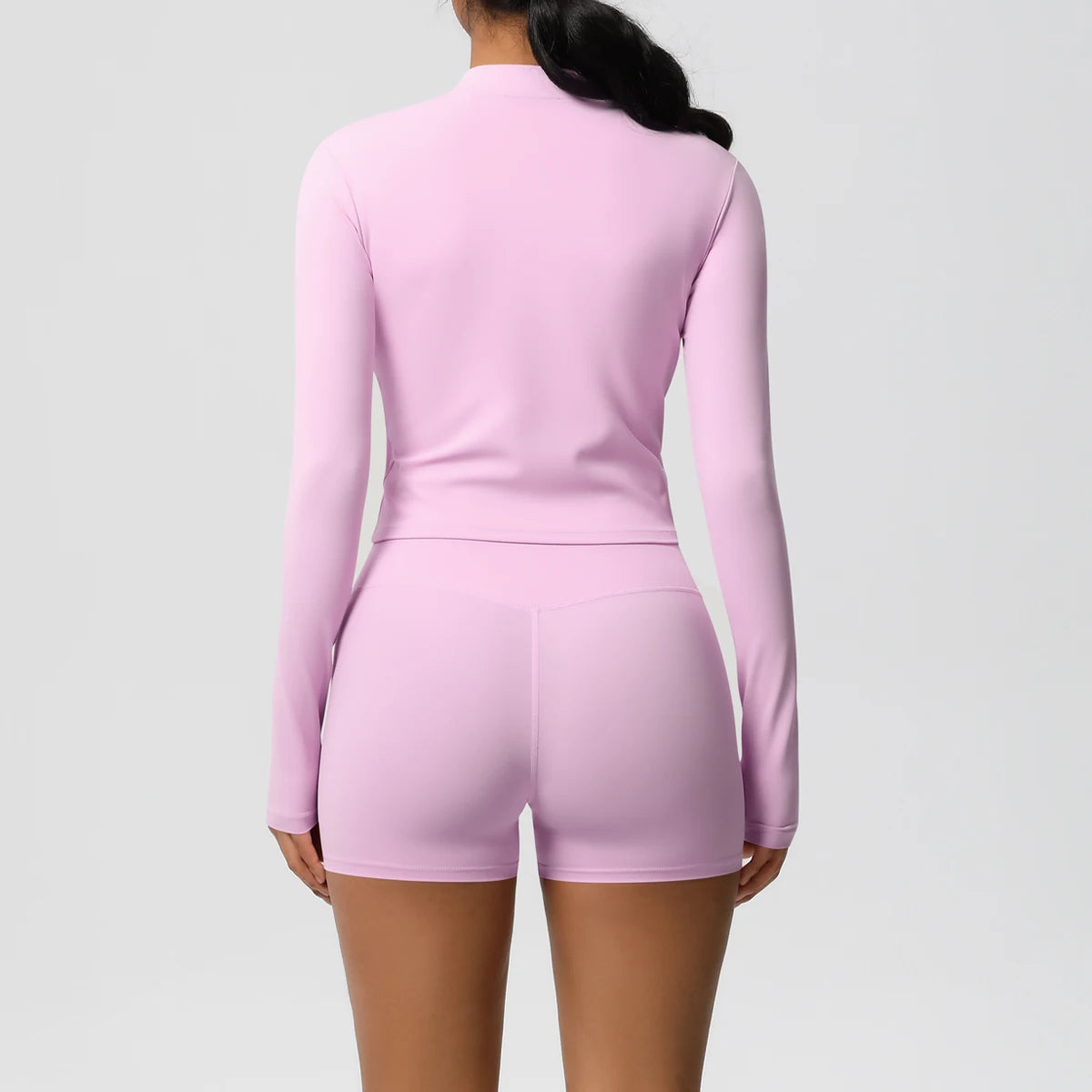 2 Pieces Yoga Set Fitness Jacket Workout Set Sportswear Women Gym Clothes Long Sleeve Crop Top High Waist Leggings Sports Suit