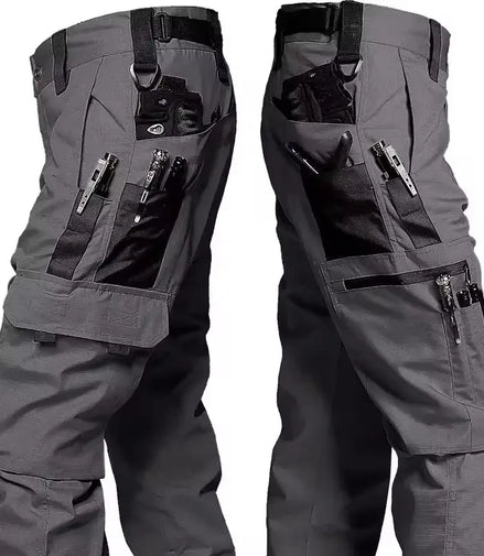 Men's Tactical Pants Outdoor Work Casual Cargo Trousers Waterproof Multi-pocket Wear-Resistant Outdoor Training Trousers