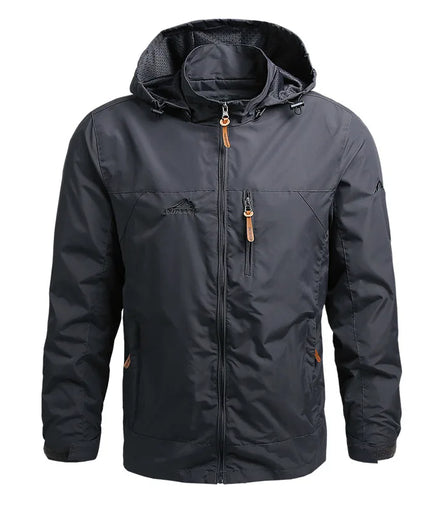 Windbreaker Men Tactical Jacket Waterproof Outdoor Hooded Coat Sports Military European Size S-5XL Field Climbing Thin Outwear