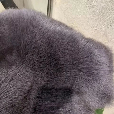 Women Faux Fox Fur Coat Solid Short Jacket V Neck Solid Long Sleeve Thick Warm Fur Office Lady Elegant Casual 2025 Autumn Winter