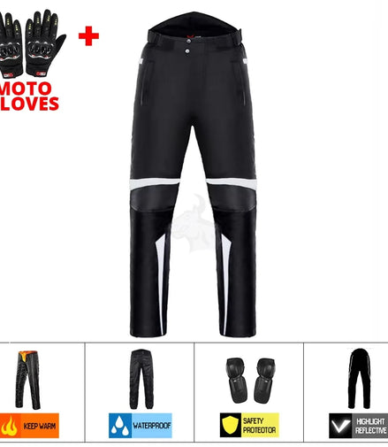 Waterproof Motorcycle Jacket + Pants Suit Summer Winter Body Armor Protective Gear Motocross Jacket Moto Protection Equipment