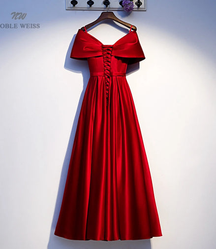 Evening Dress  V-Neck Dresses Woman Party Night A-LINE Evening Gowns for Women Customized