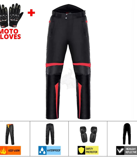 Waterproof Motorcycle Jacket + Pants Suit Summer Winter Body Armor Protective Gear Motocross Jacket Moto Protection Equipment