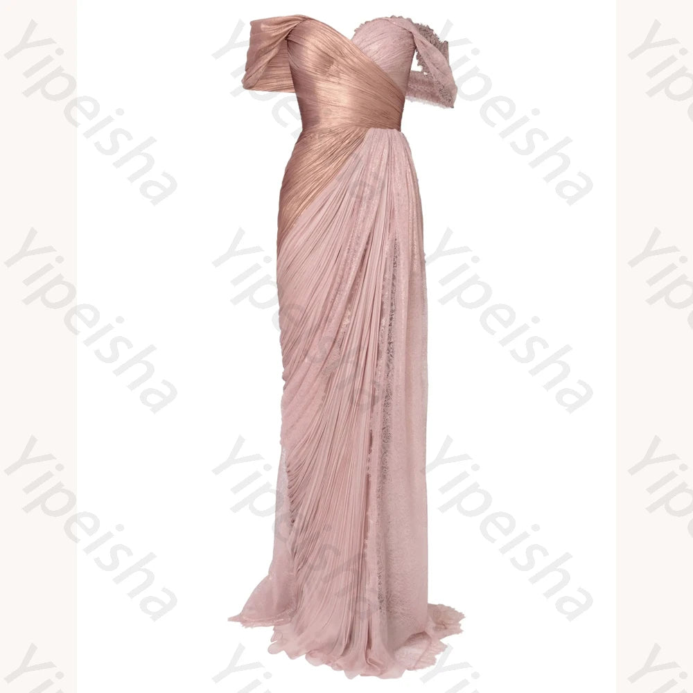 Elegant Off-shoulder Evening Dresses Luxury Backless Long Dress Exquisite High Quality Prom Party Gowns for Women Customized