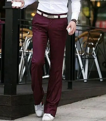 Social Tailoring Tressed Trousers for Men Slim Fit Man Suits Pants Plus Big Size Business Luxury Thin Casual Elegant Dress Cheap