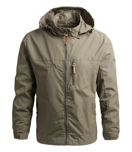 Windbreaker Men Tactical Jacket Waterproof Outdoor Hooded Coat Sports Military European Size S-5XL Field Climbing Thin Outwear