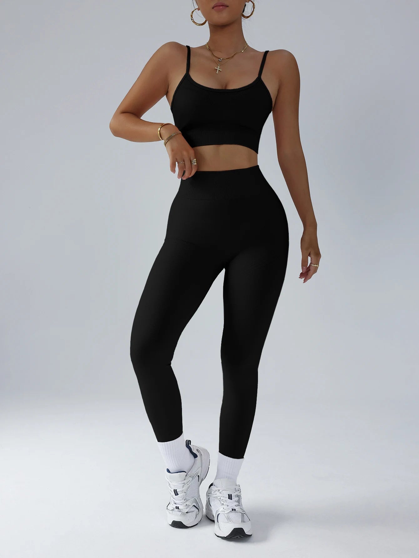 Gym Clothes Women 2 Pcs Yoga Set Breathable Sports Bra High Waist Leggings Women's Tracksuit Sportswear Fitness Suit Activewear