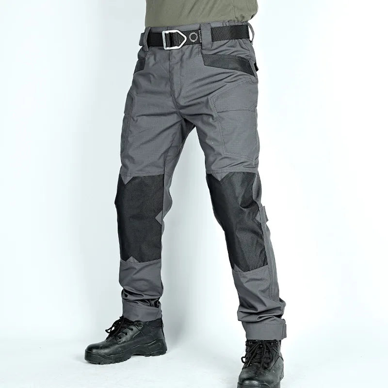 Tactical Work Pants Mens Outdoor Waterproof Cargo Trousers Multi-pocket Wear-resistant Summer Breathable Workout Casual Pants