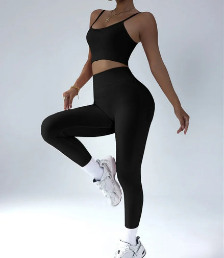 Gym Clothes Women 2 Pcs Yoga Set Breathable Sports Bra High Waist Leggings Women's Tracksuit Sportswear Fitness Suit Activewear
