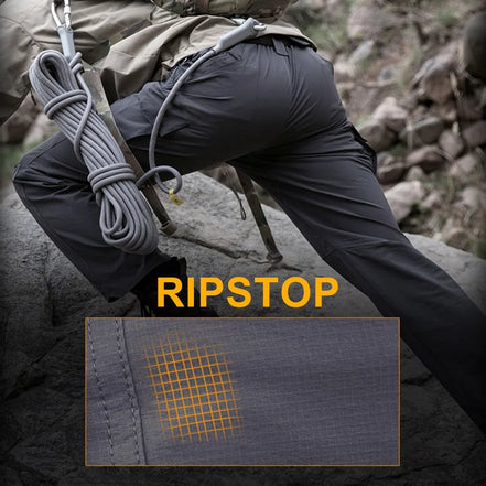 Men Tactical Pants Multi Pockets Summer Thin Outdoor Camping Trekking Hiking Military Waterproof Quick Dry Trousers Cargo Pants