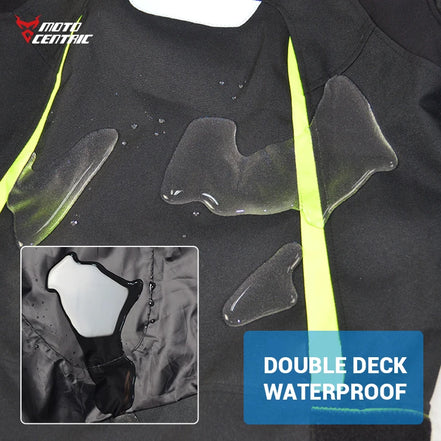 Waterproof Motorcycle Jacket + Pants Suit Summer Winter Body Armor Protective Gear Motocross Jacket Moto Protection Equipment