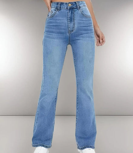 New women's hot jeans slimming European and American style casual versatile high waist washed Denim trousers for women