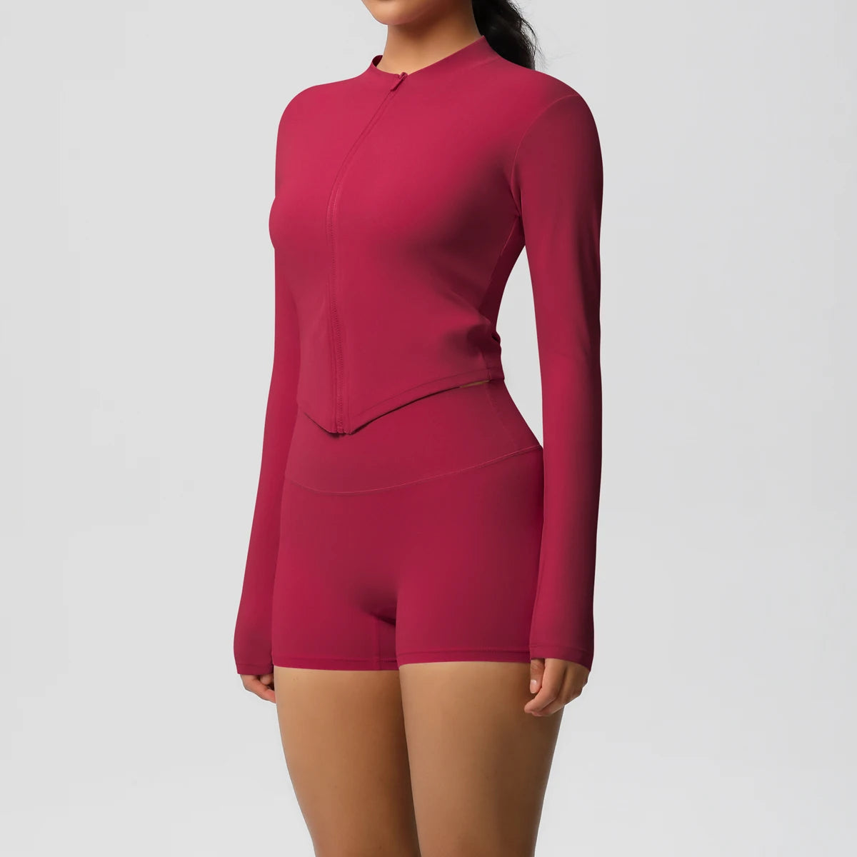 2 Pieces Yoga Set Fitness Jacket Workout Set Sportswear Women Gym Clothes Long Sleeve Crop Top High Waist Leggings Sports Suit