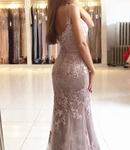 Evening Dresses 2025 New Women Champagne Formal Party Mermaid Vestidos De Gala Appliques Sequins Lace Long Graduation Prom Gowns