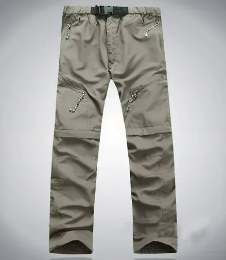 Tactical Pants for Men Quick Drying Women Cargo Pants Waterproof Climb Trekking Camp Work Pants Detachable Stretch Shorts