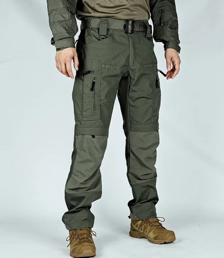 Military Tactical Pants Men's Cargo Trousers Casual Outdoor Waterproof Pants Multi-pocket Wear-resistant Breathable Workwear