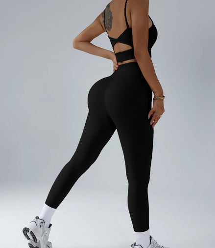 Gym Clothes Women 2 Pcs Yoga Set Breathable Sports Bra High Waist Leggings Women's Tracksuit Sportswear Fitness Suit Activewear