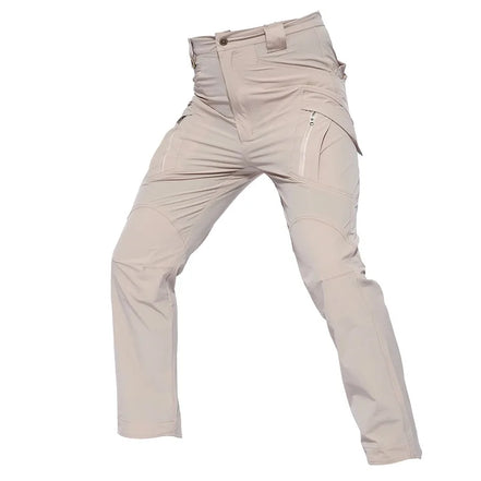 Men Tactical Pants Multi Pockets Summer Thin Outdoor Camping Trekking Hiking Military Waterproof Quick Dry Trousers Cargo Pants