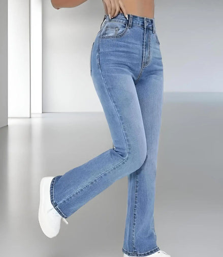 New women's hot jeans slimming European and American style casual versatile high waist washed Denim trousers for women